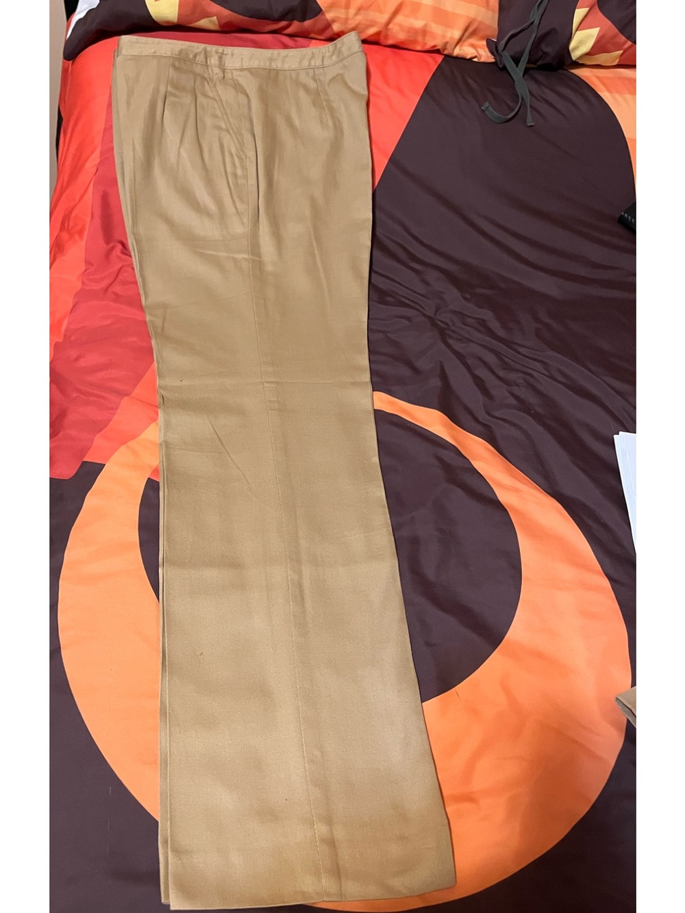 Classic Women's Pants in Camel Size Talla 12